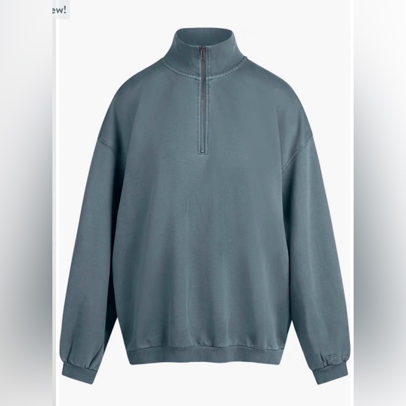 Skims Slouchy Half Zip Pullover, XS NWT - Picture 3 of 6